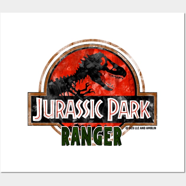 Jurassic Ranger - Trex Dinosaur Park Wall Art by Jurassic Merch